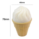 Maxbell Ring Earrings Gift Box Ice Cream Shape Holder for Birthday Anniversary Party B