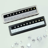 Maxbell Simulated Diamond Color Scale Holder Supplies Stone Tester Color Tester Tool Silver Box