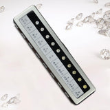 Maxbell Simulated Diamond Color Scale Holder Supplies Stone Tester Color Tester Tool Silver Box