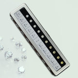 Maxbell Simulated Diamond Color Scale Holder Supplies Stone Tester Color Tester Tool Silver Box