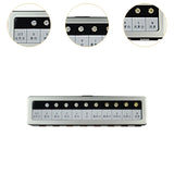 Maxbell Simulated Diamond Color Scale Holder Supplies Stone Tester Color Tester Tool Silver Box