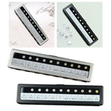 Maxbell Simulated Diamond Color Scale Holder Supplies Stone Tester Color Tester Tool Silver Box