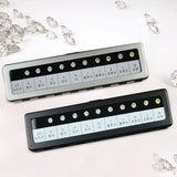 Maxbell Simulated Diamond Color Scale Holder Supplies Stone Tester Color Tester Tool Silver Box