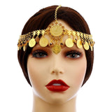 Maxbell Headpiece Headband Boho Alloy Head Chain Jewelry for Festival Wedding Bridal