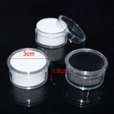 Maxbell 200 Pieces Small Loose Display Box with Clear Lid Empty Gemstone Holder Case Black