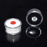 Maxbell 200 Pieces Small Loose Display Box with Clear Lid Empty Gemstone Holder Case Black