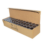 Maxbell 200 Pieces Small Loose Display Box with Clear Lid Empty Gemstone Holder Case Black
