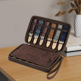 Maxbell Watch Strap Storage Box Handmade Watch Band Organizer for Home Office Travel