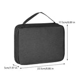 Maxbell Watch Band Storage Case Compact Travel Use for 20 Watch Straps Carrying Case Black