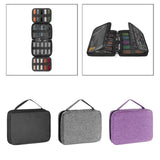 Maxbell Watch Band Storage Case Compact Travel Use for 20 Watch Straps Carrying Case Black