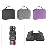 Maxbell Watch Band Storage Case Compact Travel Use for 20 Watch Straps Carrying Case Black