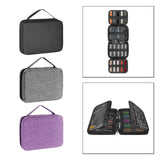 Maxbell Watch Band Storage Case Compact Travel Use for 20 Watch Straps Carrying Case Black