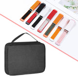 Maxbell Watch Band Storage Case Compact Travel Use for 20 Watch Straps Carrying Case Black