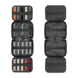 Maxbell Watch Band Storage Case Compact Travel Use for 20 Watch Straps Carrying Case Gray