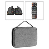 Maxbell Watch Band Storage Case Compact Travel Use for 20 Watch Straps Carrying Case Gray