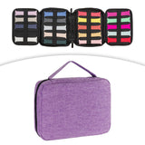 Maxbell Watch Band Storage Case Compact Travel Use for 20 Watch Straps Carrying Case Violet