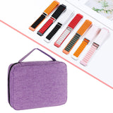 Maxbell Watch Band Storage Case Compact Travel Use for 20 Watch Straps Carrying Case Violet