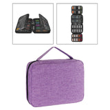 Maxbell Watch Band Storage Case Compact Travel Use for 20 Watch Straps Carrying Case Violet