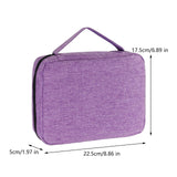 Maxbell Watch Band Storage Case Compact Travel Use for 20 Watch Straps Carrying Case Violet