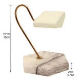 Maxbell Marble Watch Stand Watch Holder for Retail Countertop Personal Use Men Women White