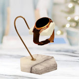 Maxbell Marble Watch Stand Watch Holder for Retail Countertop Personal Use Men Women White