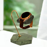 Maxbell Marble Watch Stand Watch Holder for Retail Countertop Personal Use Men Women Green
