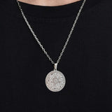 Maxbell 2xMens Pendant Necklace Costume Props Mens Jewelry for Hip Hop Daily Wear Punk