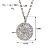 Maxbell 2xMens Pendant Necklace Costume Props Mens Jewelry for Hip Hop Daily Wear Punk