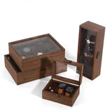 Maxbell Wood Watch Storage Box Elegant Watch Box for Bracelet Men and Women Earrings 10slots