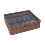 Maxbell Wood Watch Storage Box Elegant Watch Box for Bracelet Men and Women Earrings 10slots