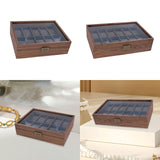 Maxbell Wood Watch Storage Box Elegant Watch Box for Bracelet Men and Women Earrings 10slots
