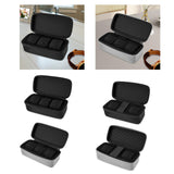 Maxbell Watch Travel Case Solid Anti-fall 2/3 Slots for Desktop Household Protection Type 1 Black