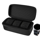 Maxbell Watch Travel Case Solid Anti-fall 2/3 Slots for Desktop Household Protection Type 1 Black