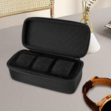 Maxbell Watch Travel Case Solid Anti-fall 2/3 Slots for Desktop Household Protection Type 1 Black