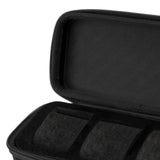 Maxbell Watch Travel Case Solid Anti-fall 2/3 Slots for Desktop Household Protection Type 1 Black