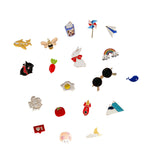 Maxbell 20 Pieces Enamel Pin Party Prom for Friends Cartoon Brooch for Tie Hat Scarf