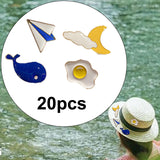 Maxbell 20 Pieces Enamel Pin Party Prom for Friends Cartoon Brooch for Tie Hat Scarf