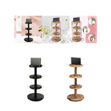 Maxbell Bracelet Display Stand Wooden Jewelry Organizer for Anklets Bracelets Coffee