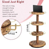 Maxbell Bracelet Display Stand Wooden Jewelry Organizer for Anklets Bracelets Coffee