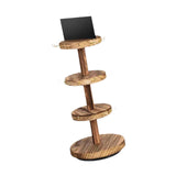 Maxbell Bracelet Display Stand Wooden Jewelry Organizer for Anklets Bracelets Coffee