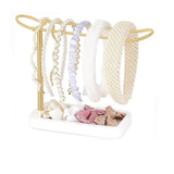 Maxbell Hair Ties Organizer Scrunchie Display Holder for Living Room Bedroom Dresser