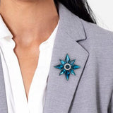 Maxbell 2pcs Brooch Pins Elegant Cute Rhinestone Brooch Pin for Engagement Party
