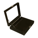 Maxbell Jewellery Storage Organiser Jewelry Display Case Store Stackable Jewelry Box Black S