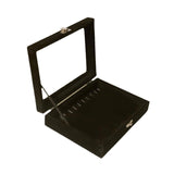 Maxbell Jewellery Storage Organiser Jewelry Display Case Store Stackable Jewelry Box Black S