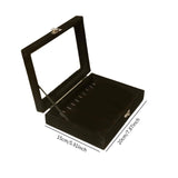 Maxbell Jewellery Storage Organiser Jewelry Display Case Store Stackable Jewelry Box Black S