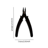 Maxbell Jewelry Crimping Plier Jewelry Beading Plier for Small Beads Hobby Necklaces Large