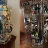 Maxbell Earring Holder Organizer Clear Earring Holder Stand for Ring Pendant Earring Large