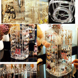 Maxbell Earring Holder Organizer Clear Earring Holder Stand for Ring Pendant Earring Large