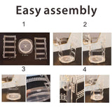 Maxbell Earring Holder Organizer Clear Earring Holder Stand for Ring Pendant Earring Large