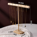 Maxbell T Shape Bar Jewelry Display Stand for Pendants Bangles Watches L